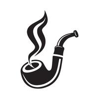 Illustration of a Smoking Pipe vector