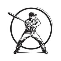 béisbol jugador diseño, béisbol jugador logo deporte club logo valores imagen vector