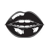 Mouth Icon Design Art, Icons, and Graphics isolated on white vector