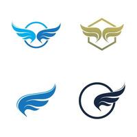 wings logo symbol vector