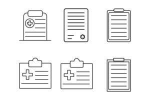 Comprehensive paper checklist Set of Icons Templates for Efficient Planning vector