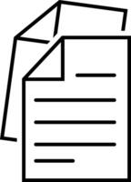 Document file icon Outline sign Sketch paper clipart vector