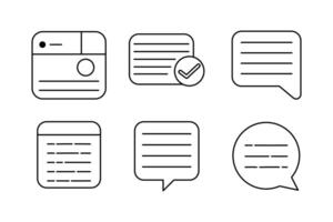 Comprehensive paper checklist Set of Icons Templates for Efficient Planning vector