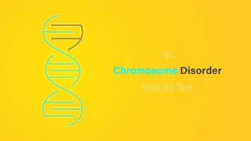 Rare chromosome disorder awareness week, illustration vector