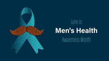 Men's Health Awareness Month, illustration vector