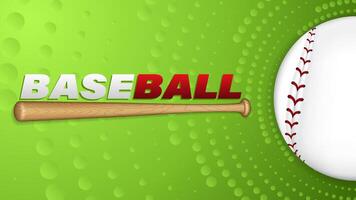 banner for Baseball game, ball and bat concept abstract sport background, illustration vector