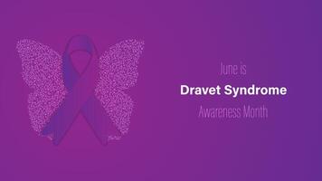 Dravet Syndrome Awareness Month, illustration vector