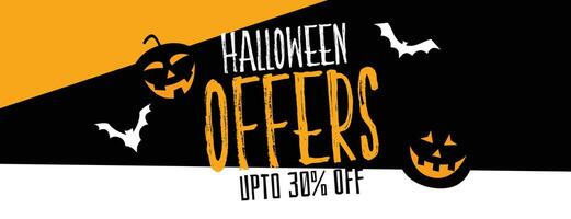 halloween sale and promotion banner for marketing vector