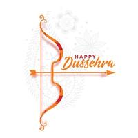 cultural happy dussehra festival greeting background design vector