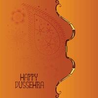 indian happy dussehra festival background with bow design vector