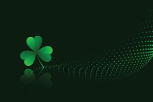 green clover leaves saint patricks day banner vector