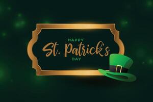 attractive happy st patricks day festival card vector