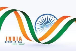 happy republic day of india concept background vector