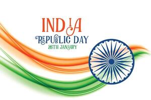 abstract indian republic day flag concept banner design vector