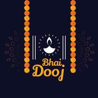 contento bhai dooj deseos antecedentes tradicional diseño vector