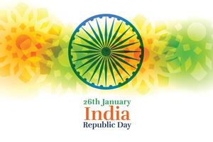 india happy republic day creative background design vector