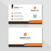 Creative professional corporate business card design template. Visiting card for corporate print. Modern and simple business card design. vector