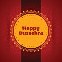 artistic happy dussehra festival card greeting design background vector