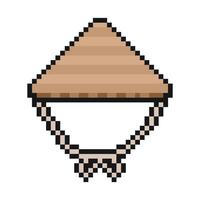 japan hat pixel art for dynamic digital projects and designs. vector