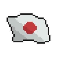 japan flag pixel art for dynamic digital projects and designs. vector