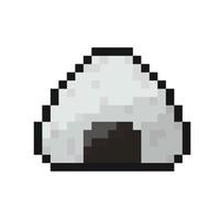 onigiri pixel art for dynamic digital projects and designs. vector