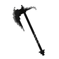 sharp axe pixel art for dynamic digital projects and designs. vector
