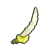 sword pixel art for dynamic digital projects and designs. vector