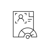 debtor thin outline icon design good for website and mobile app vector
