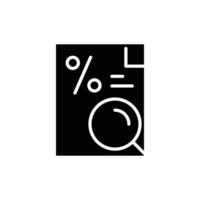 credit search solid icon design good for website and mobile app vector