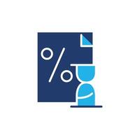 installment period colored icon design good for website and mobile app vector