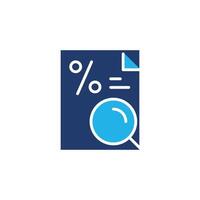 credit search colored icon design good for website and mobile app vector