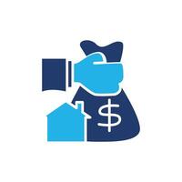 home installment colored icon design good for website and mobile app vector