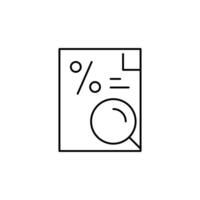 credit search thin outline icon design good for website and mobile app vector