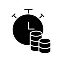 loan term solid icon design good for website and mobile app vector