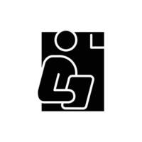 account officer solid icon design good for website and mobile app vector