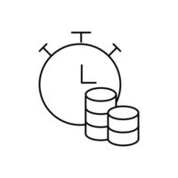 loan term thin outline icon design good for website and mobile app vector