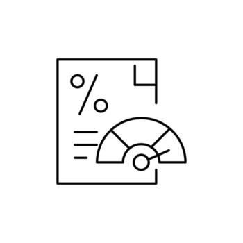 credit limit thin outline icon design good for website and mobile app vector