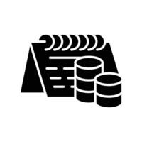 monthly payment solid icon design good for website and mobile app vector
