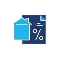 home credit colored icon design good for website and mobile app vector