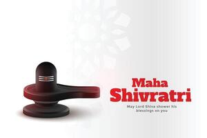 maha shivratri indian traditional festival background design vector