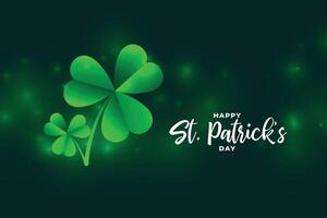 saint patricks day bokeh style background design vector