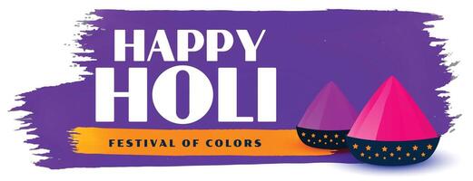 background of colors for happy holi festival vector