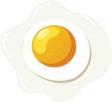 Bright and Cheerful Fried Egg Icon - Perfect for Breakfast-Themed Designs and Culinary Art Projects vector