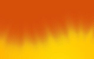 Retro halftone background with vibrant yellow hues. Smooth abstract tonal transition made by dots. vector