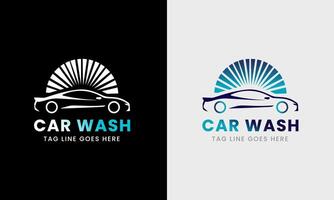 Car wash icon, water drop car sample Symbol, logo design illustration concept idea vector