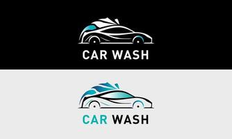 coche lavar icono, agua soltar coche muestra símbolo, logo diseño ilustración concepto idea vector