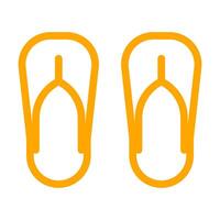 flip flops icon, slippers symbol. illustration vector