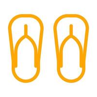 flip flops icon, slippers symbol. illustration vector