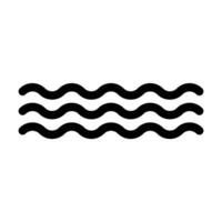 waves icon, sign, symbol in line. illustration vector