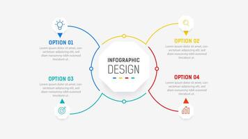 Four Step Infographic element design template for presentation. process diagram and presentations step, workflow layout, banner, flow chart, info graphic illustration. vector
